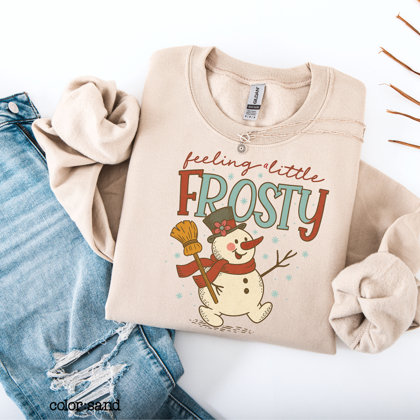Cozy Snowman Holiday Sweatshirt | Funny Christmas Pullover