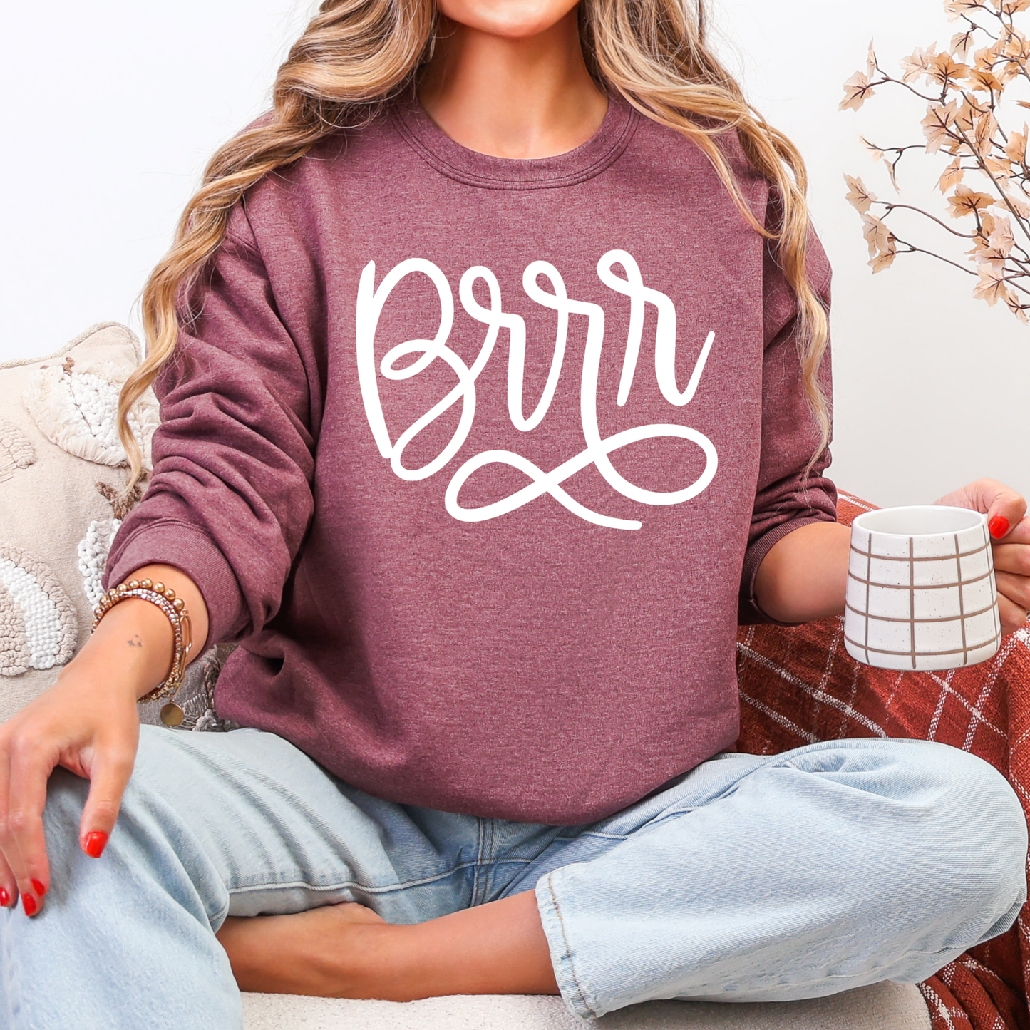 Brr Graphic Sweatshirt – Cozy Winter Pullover for Women