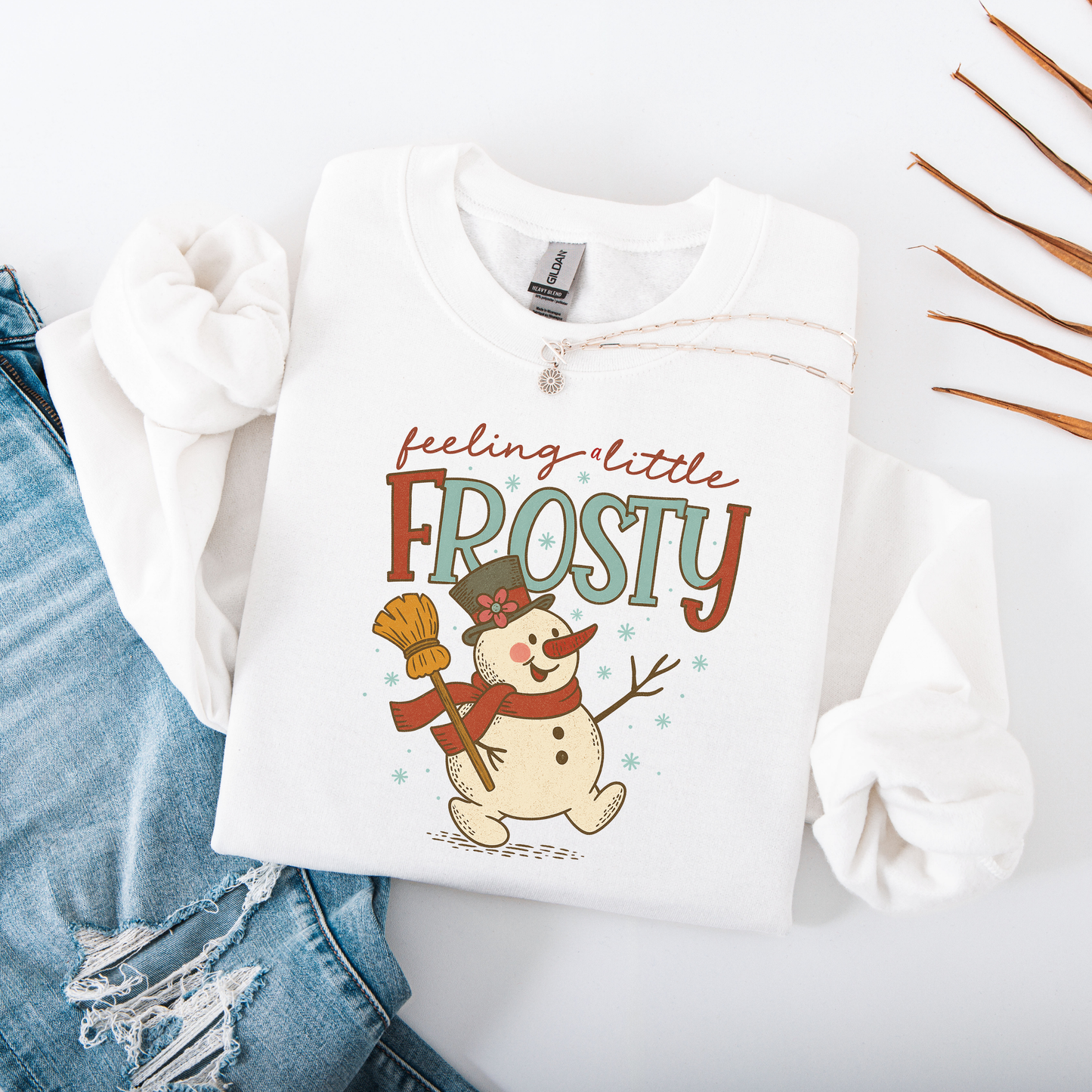 Cozy Snowman Holiday Sweatshirt | Funny Christmas Pullover