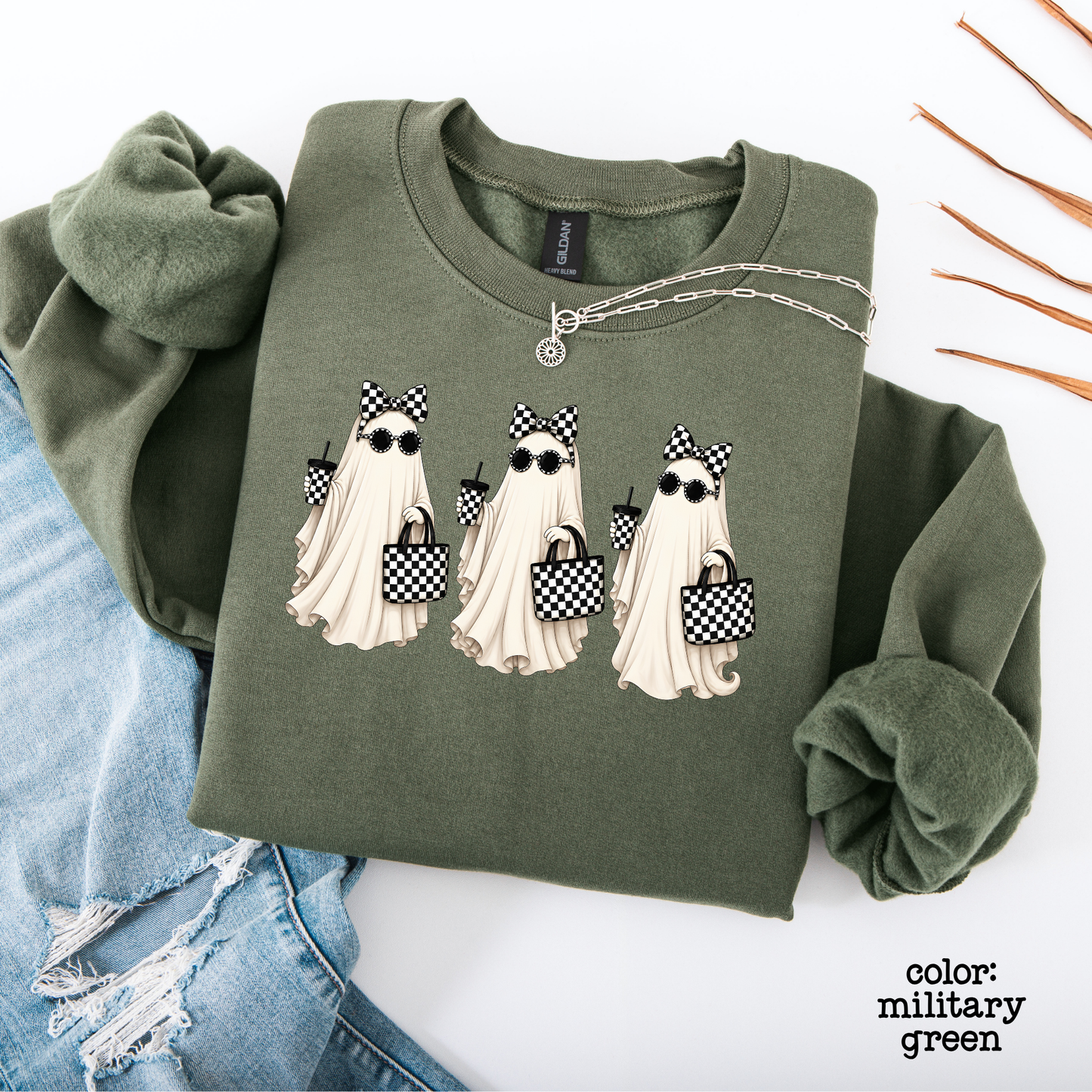 Booje Ghost Halloween Sweatshirt